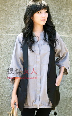 韩国亮眼开衫搭配 非主流女生巧搭秀身材